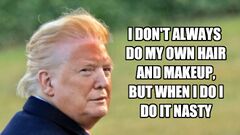 Donald Trump's Tan Face Photo meme #2